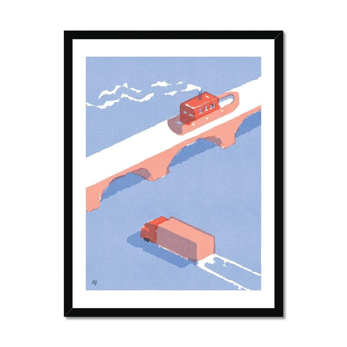 Prodigi Fine art 18"x24" / Black Frame Lorenzo Gritti | Which Way Did You Go to Get Here?