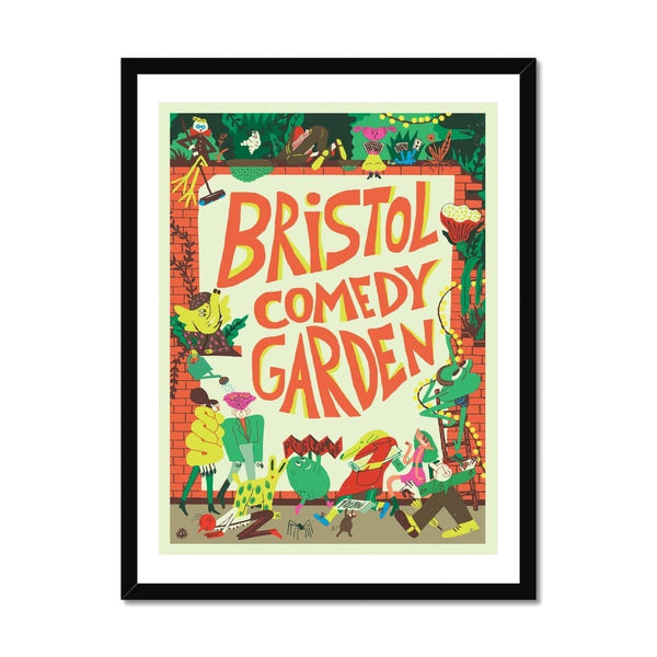 Prodigi Fine art 18"x24" / Black Frame Sarah Mazzetti | Bristol Comedy Garden