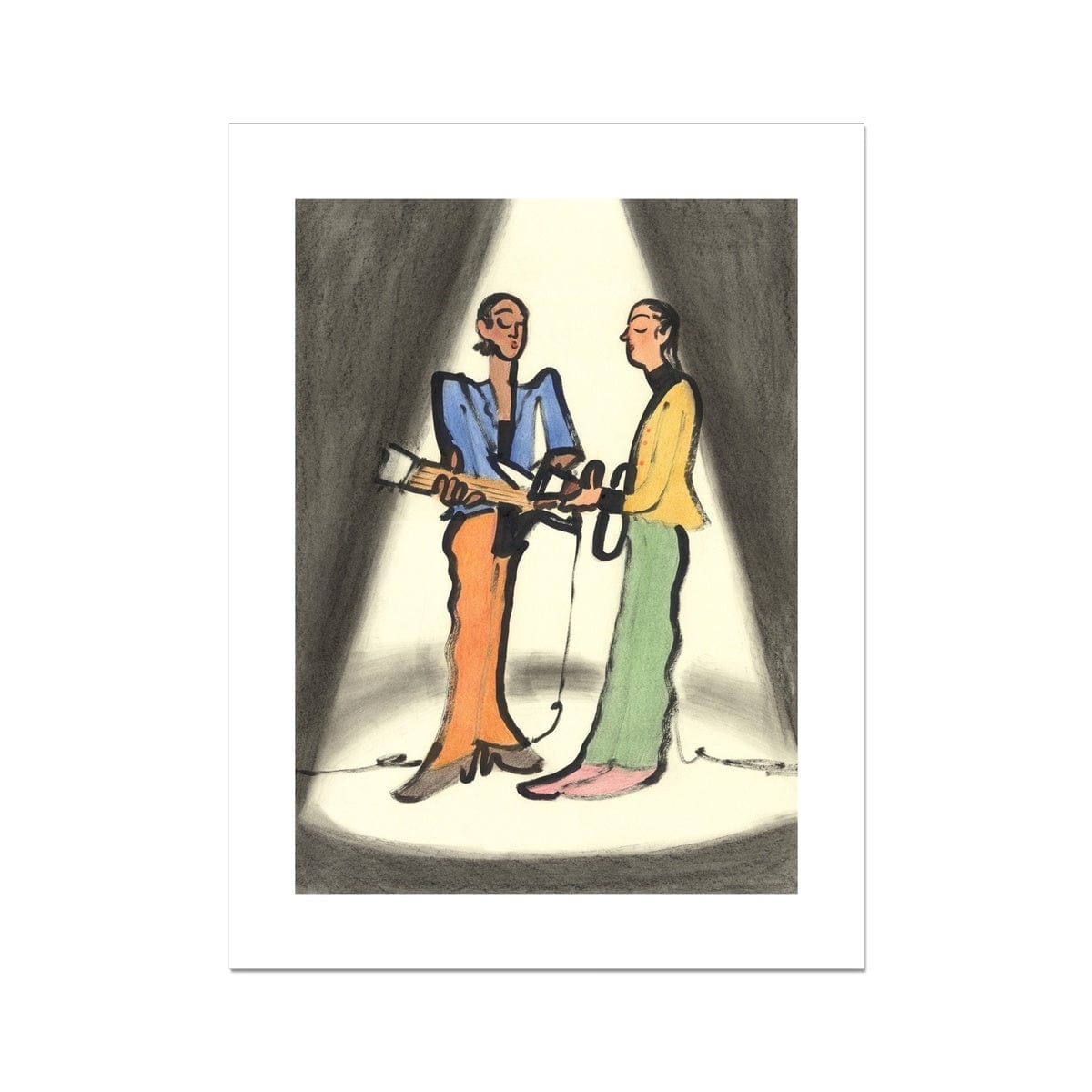 Prodigi Fine art 18"x24" Jiye Kim - Duo Fine Art Print