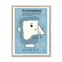 Prodigi Fine art 18"x24" / Natural Frame Allan Sanders | Pythagoras