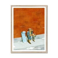 Prodigi Fine art 18"x24" / Natural Frame Greg Clarke  | The Hotdog Eaters