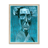 Prodigi Fine art 18"x24" / Natural Frame The Blue Man Framed Print