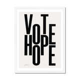 Prodigi Fine art 18"x24" / White Frame Chris Clarke | Vote Hope