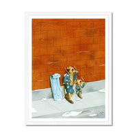 Prodigi Fine art 18"x24" / White Frame Greg Clarke  | The Hotdog Eaters