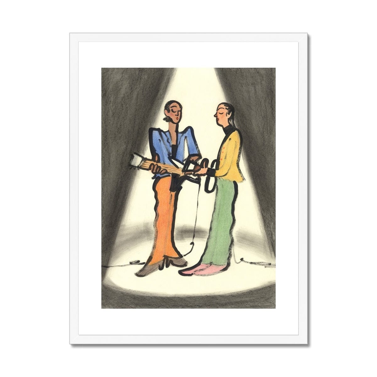 Prodigi Fine art 18"x24" / White Frame Jiye Kim - Duo