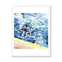 Prodigi Fine art 18"x24" / White Frame Marcellus Hall | Swimming