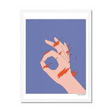 Prodigi Fine art 18"x24" / White Frame Mario Meneses | Fire Hand