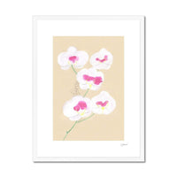 Prodigi Fine art 18"x24" / White Frame Orchid Framed Print