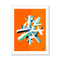 Prodigi Fine art 18"x24" / White Frame Snowflake Framed Print