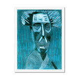 Prodigi Fine art 18"x24" / White Frame The Blue Man Framed Print