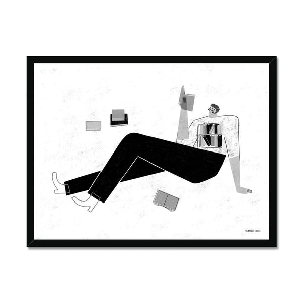 Prodigi Fine art 24"x18" / Black Frame Fernando Cobelo | What Part of Yourself Are You Reading Today