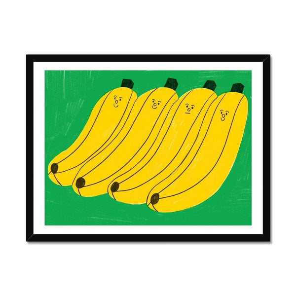 Prodigi Fine art 24"x18" / Black Frame Tess Smith-Roberts | Bananas
