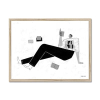 Prodigi Fine art 24"x18" / Natural Frame Fernando Cobelo | What Part of Yourself Are You Reading Today