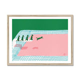 Prodigi Fine art 24"x18" / Natural Frame Lorenzo Gritti | The Baby Alligators' Backyard Pool