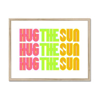 Prodigi Fine art 24"x18" / Natural Frame Sarah Boris | Hug the Sun Framed Print