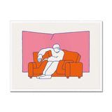 Prodigi Fine art 24"x18" / White Frame Couchsurfing Framed Print
