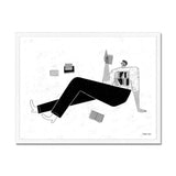 Prodigi Fine art 24"x18" / White Frame Fernando Cobelo | What Part of Yourself Are You Reading Today