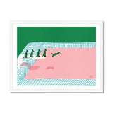Prodigi Fine art 24"x18" / White Frame Lorenzo Gritti | The Baby Alligators' Backyard Pool