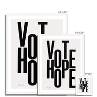 Prodigi Fine art Chris Clarke | Vote Hope