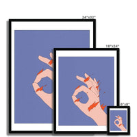 Prodigi Fine art Mario Meneses | Fire Hand Framed Print