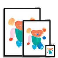 Prodigi Fine art Rainbow Bear Framed Print