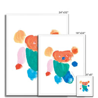 Prodigi Fine art Rainbow Bear Framed Print